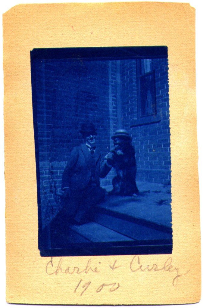 Charley and Curley, cyanotype, ca. 1900-1910.